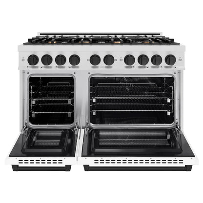 ZLINE Autograph Edition 48 in. 6.7 cu. ft. Select Double Oven Dual Fuel Range