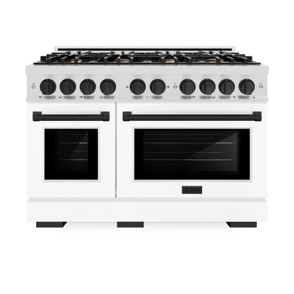 ZLINE Autograph Edition 48 in. 6.7 cu. ft. Select Double Oven Dual Fuel Range