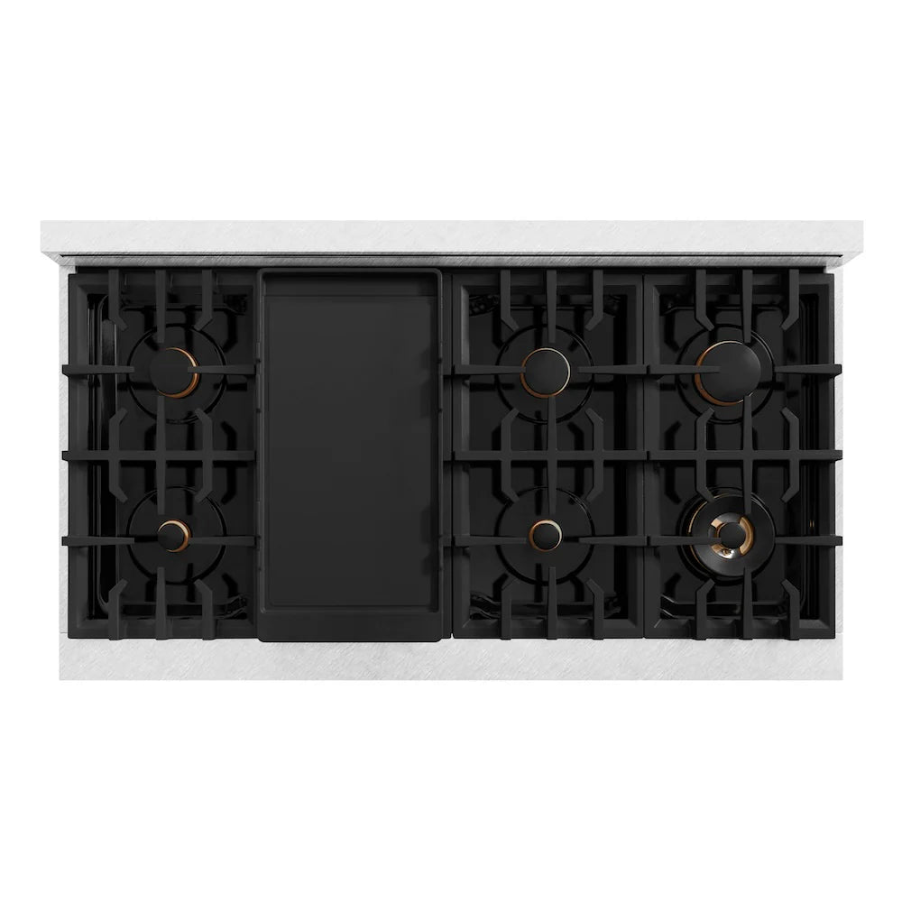 ZLINE Autograph Edition 48 in. 6.7 cu. ft. Select Double Oven Dual Fuel Range