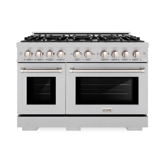 ZLINE 48 in. 6.7 cu. ft. Select Double Oven Gas Range