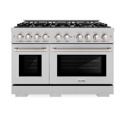 ZLINE 48 in. 6.7 cu. ft. Select Double Oven Gas Range