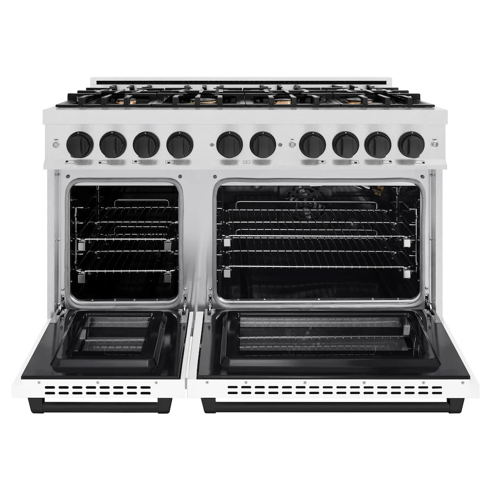 ZLINE Autograph Edition 48 in. 6.7 cu. ft. Select Double Oven Gas Range