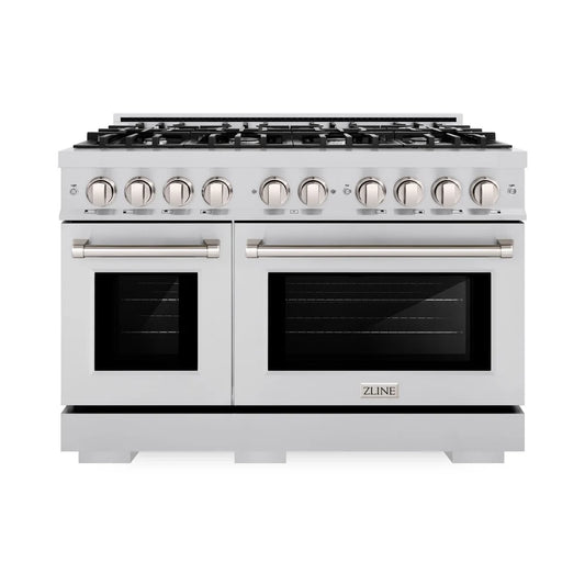 ZLINE 48 in. 6.7 cu. ft. Select Double Oven Gas Range
