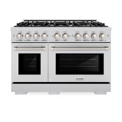 ZLINE 48 in. 6.7 cu. ft. Select Double Oven Gas Range