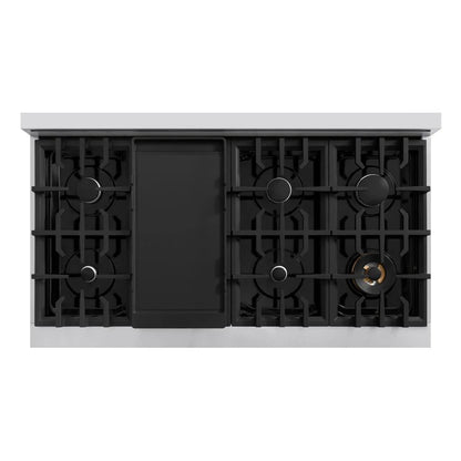 ZLINE 48 in. 6.7 cu. ft. Select Double Oven Gas Range