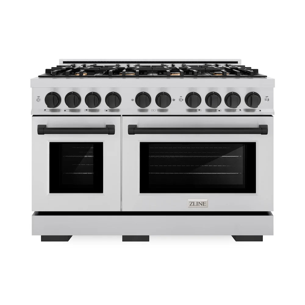 ZLINE Autograph Edition 48 in. 6.7 cu. ft. Select Double Oven Gas Range
