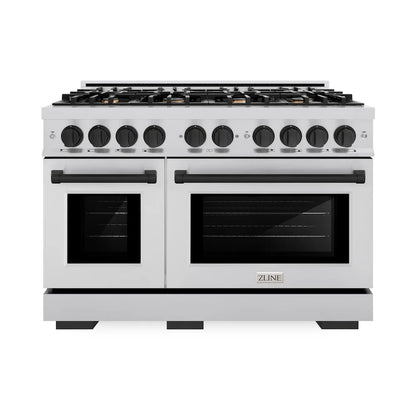 ZLINE Autograph Edition 48 in. 6.7 cu. ft. Select Double Oven Gas Range