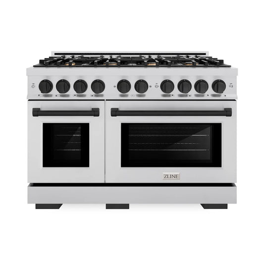 ZLINE Autograph Edition 48 in. 6.7 cu. ft. Select Double Oven Gas Range