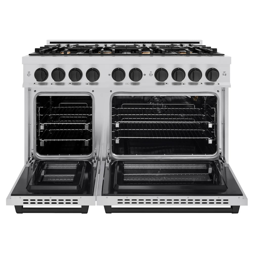ZLINE Autograph Edition 48 in. 6.7 cu. ft. Select Double Oven Gas Range