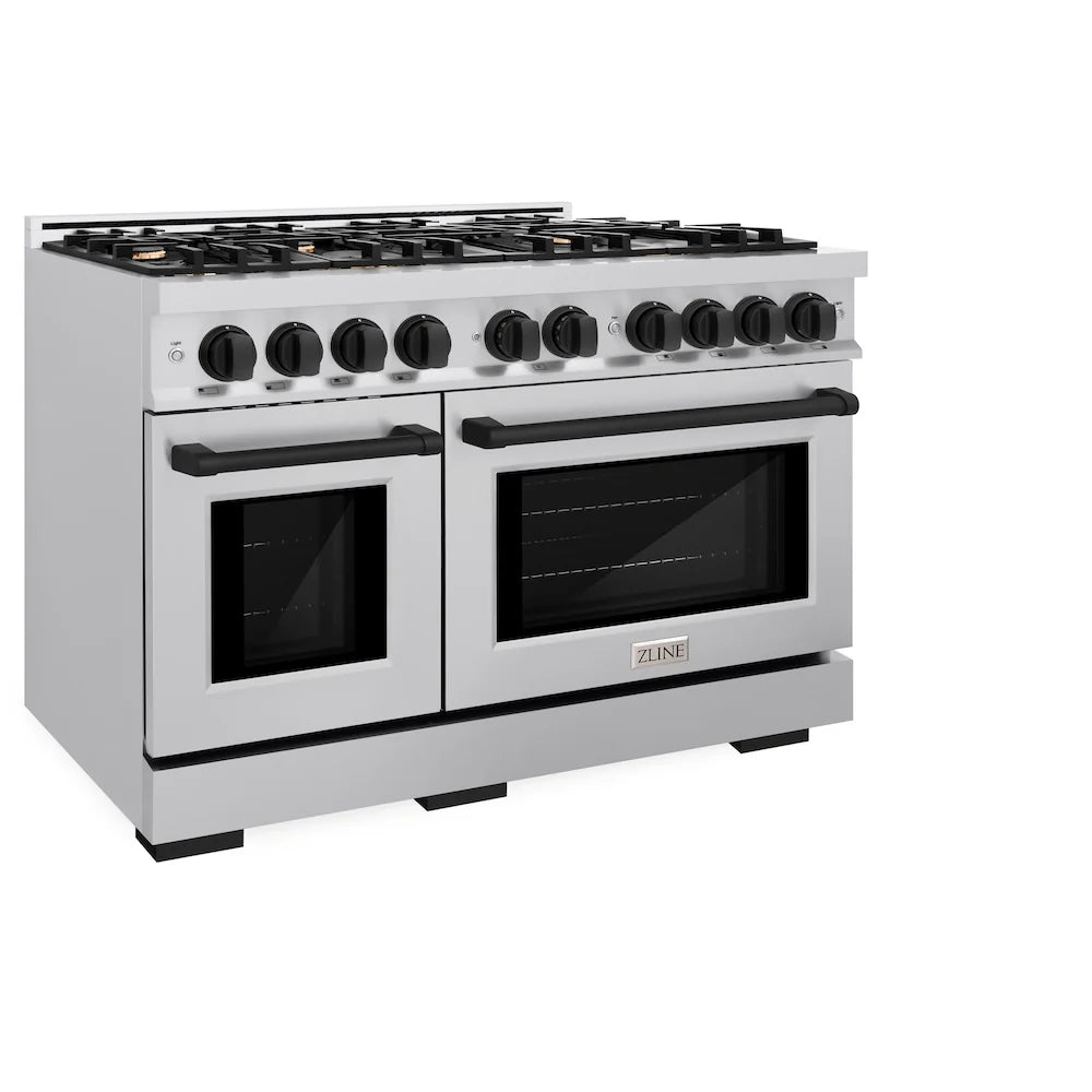 ZLINE Autograph Edition 48 in. 6.7 cu. ft. Select Double Oven Gas Range