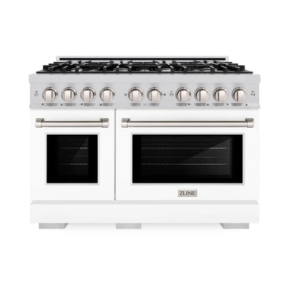 ZLINE 48 in. 6.7 cu. ft. Select Double Oven Gas Range