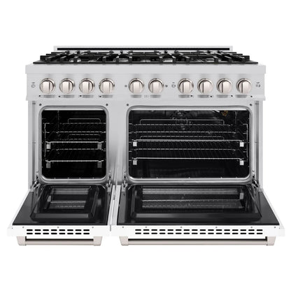 ZLINE 48 in. 6.7 cu. ft. Select Double Oven Gas Range