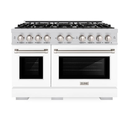 ZLINE 48 in. 6.7 cu. ft. Select Double Oven Gas Range