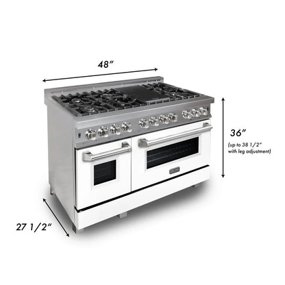ZLINE 48 in. 6.0 cu. ft. Legacy Dual Fuel Range